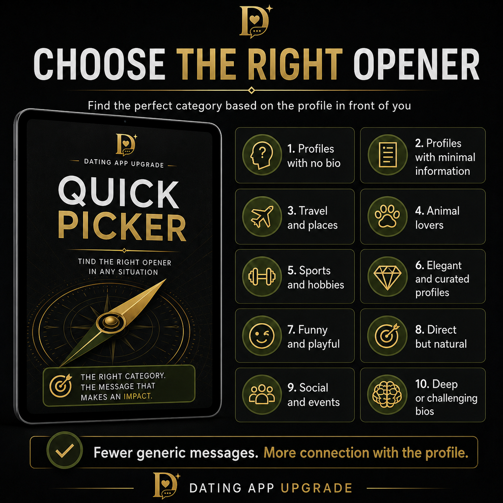 Dating App Upgrade — 100 Premium Opener Kit