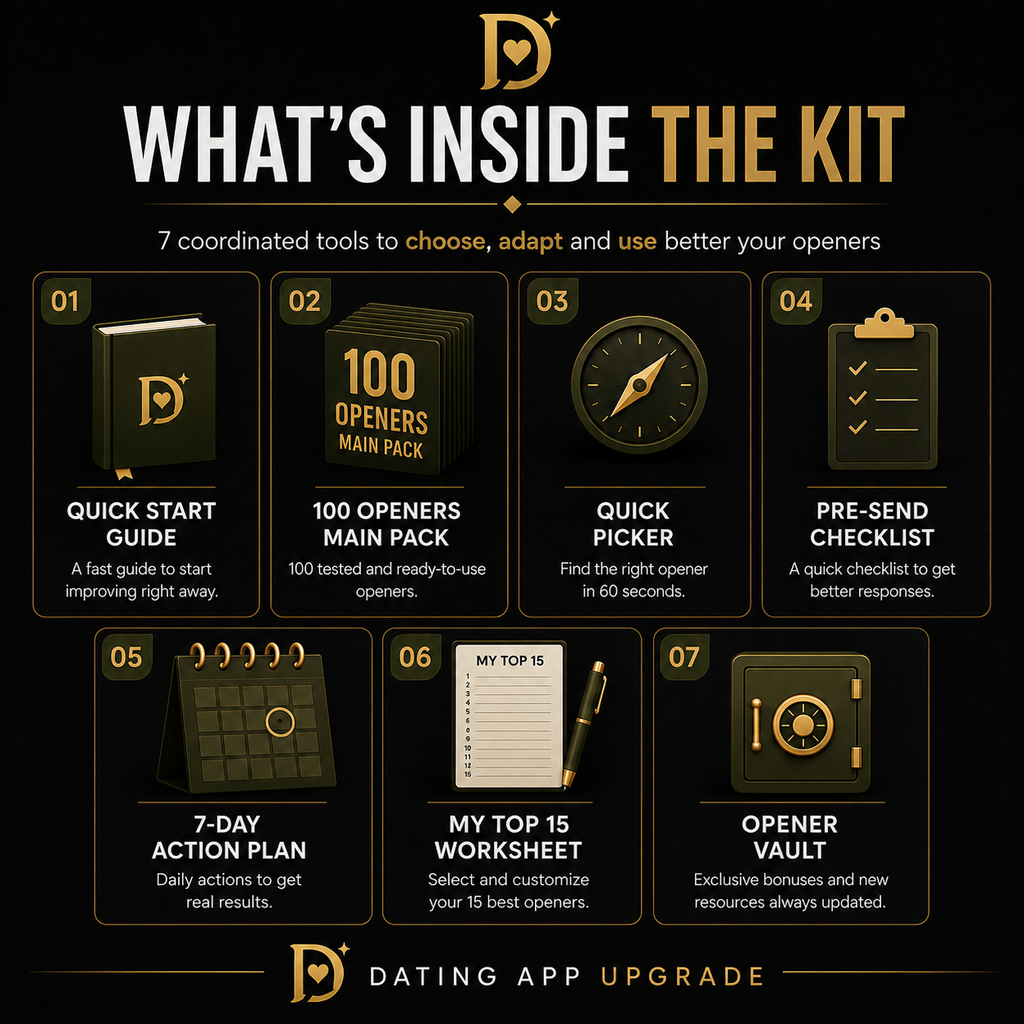 Dating App Upgrade — 100 Premium Opener Kit
